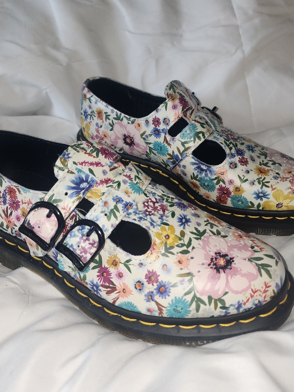 Dr. Martens Floral Mary Janes Wanderlust